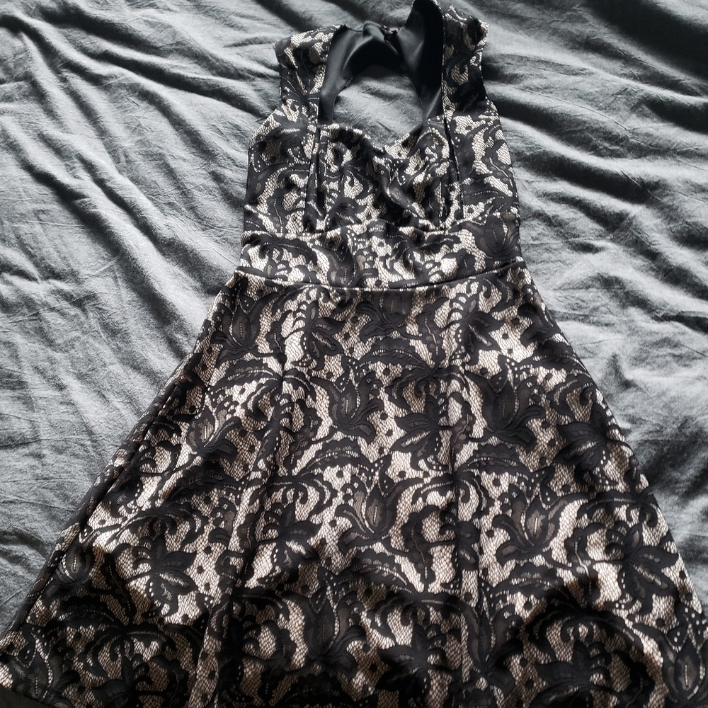 Black Lace Dress- heartsoul